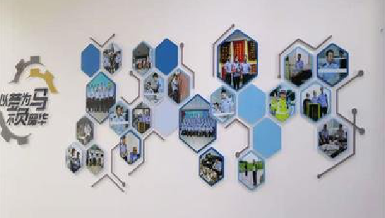 五峰文化墙最常见的做法。