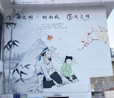 五峰分享几个墙绘保养知识。