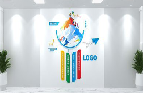 五峰公司企业形象墙的工艺材料有哪些？